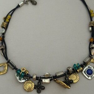 Chico's Bohemian Style Charm Necklace